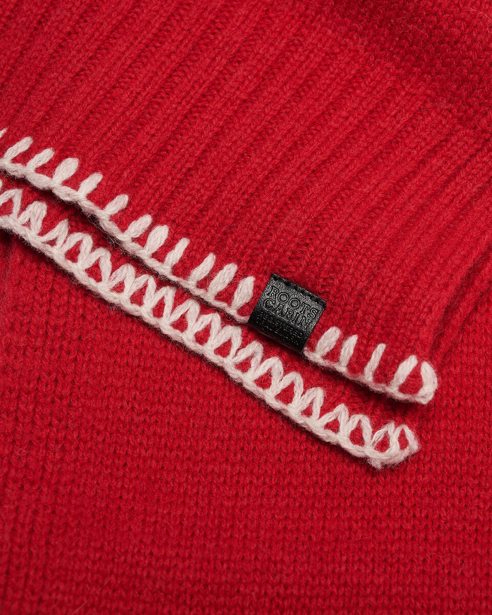 Écharpe à liseré en point de feston