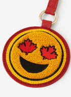 Maple Leaf Smiley Charm