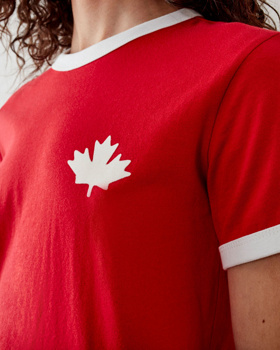 Womens Canada Ringer T-shirt