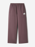 Pantalon &agrave; jambe large en molleton de coton bio Cooper
