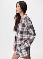 Chemise de pyjama &agrave; carreaux pour femme