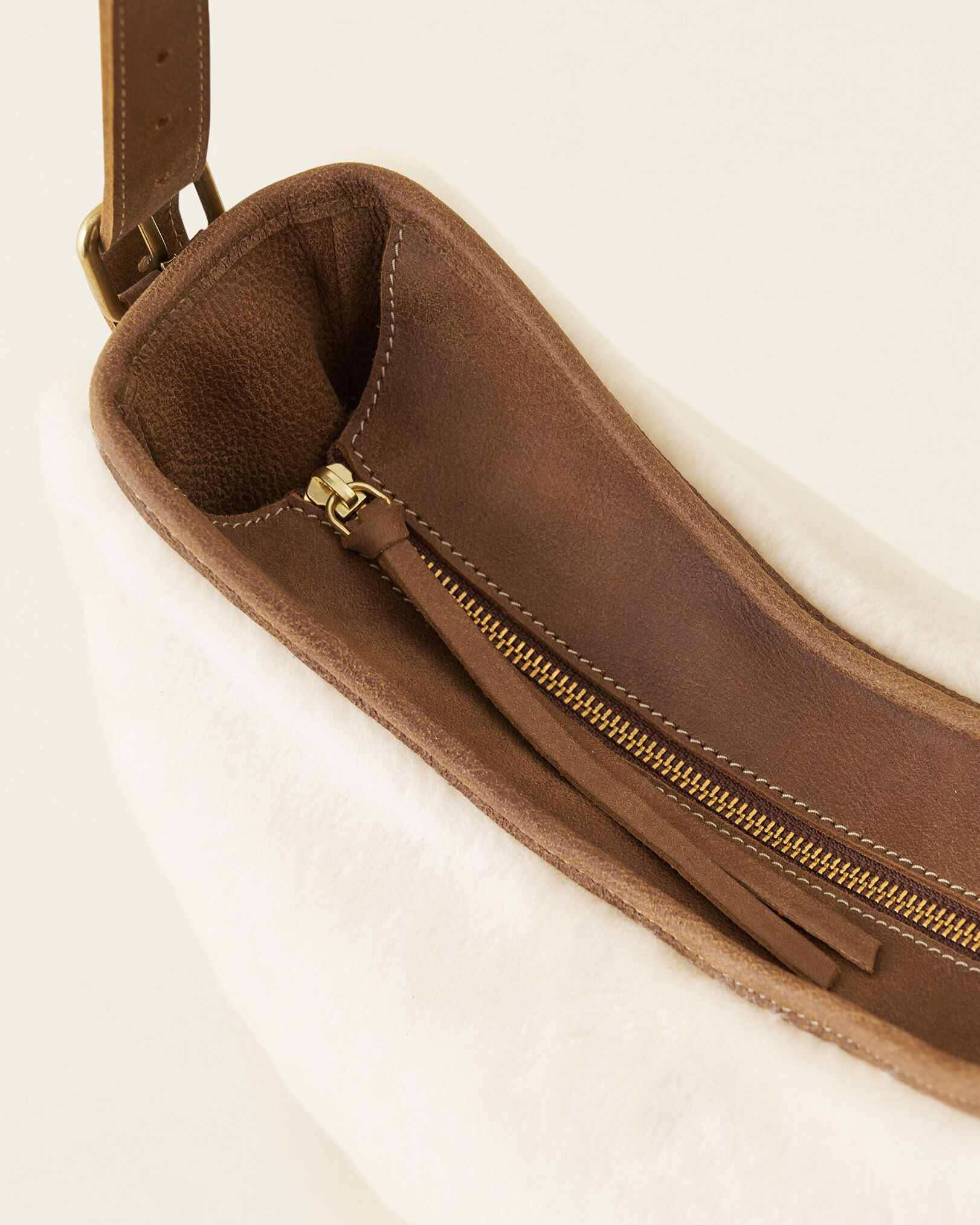 Large Lexi Bag Shearling Handbags Roots