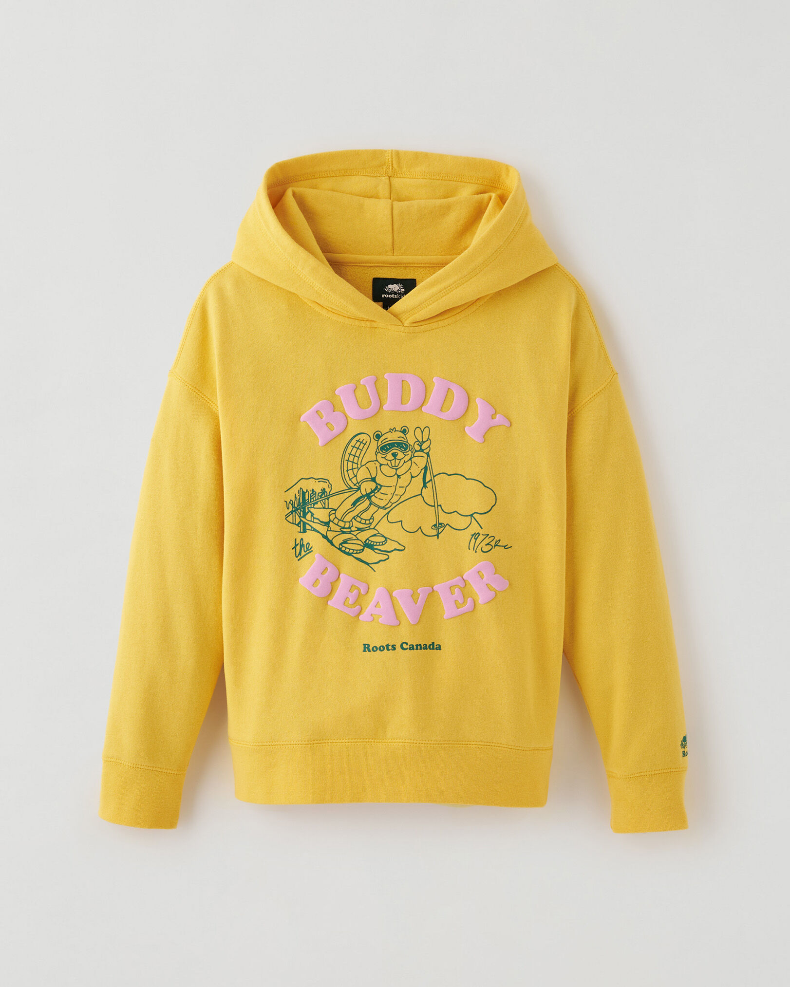 Roots 2025 yellow hoodie