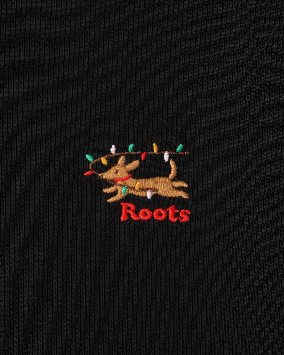 Womens Holiday Fitted Long Sleeve Top