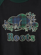 Kids Plaid Baseball T-Shirt