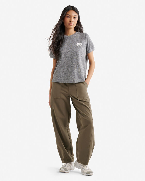 Chandail &agrave; manches courtes en jersey bouclette bio Cooper