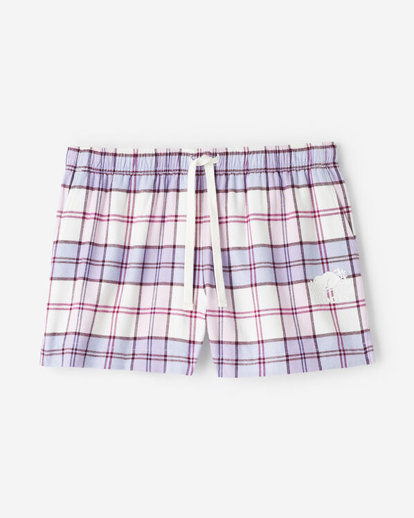Short de pyjama &agrave; carreaux pour femme