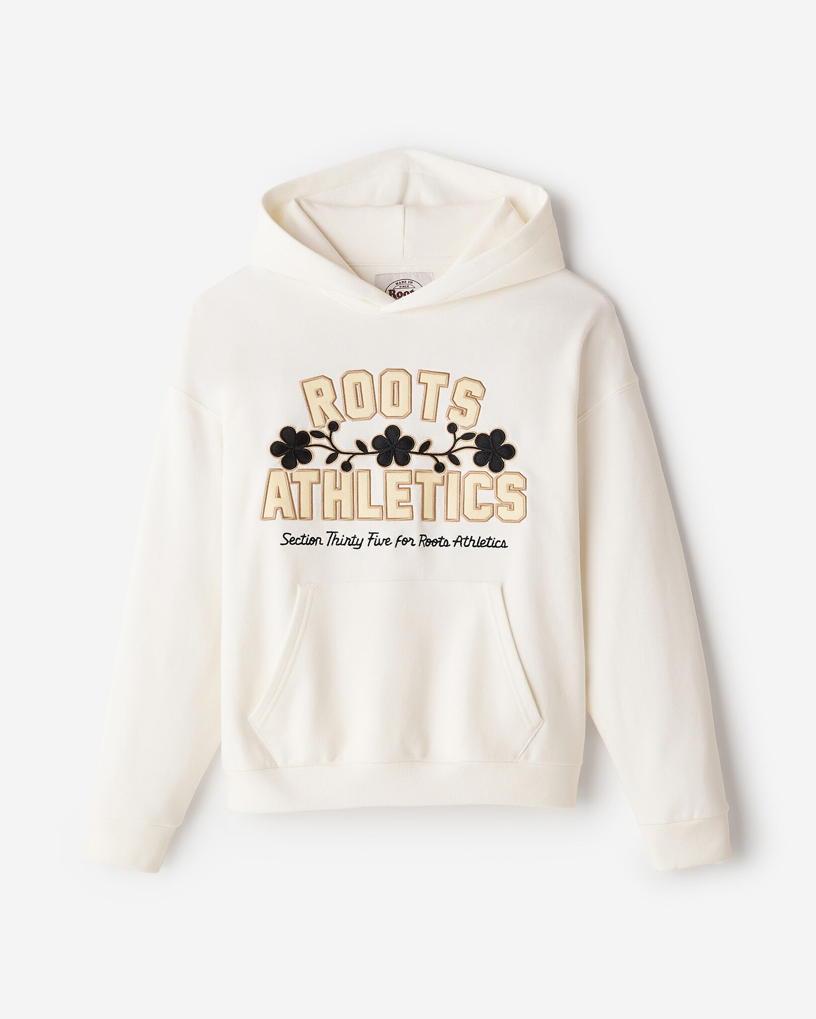 Roots white hoodie best sale
