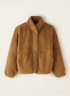 Shearling Fleece Snap Jacket