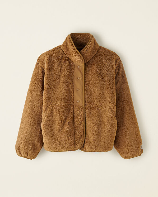 Shearling Fleece Snap Jacket