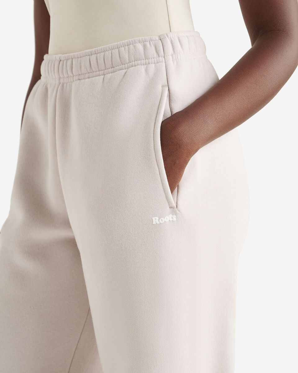 Pantalon en molleton nuage à jambe large