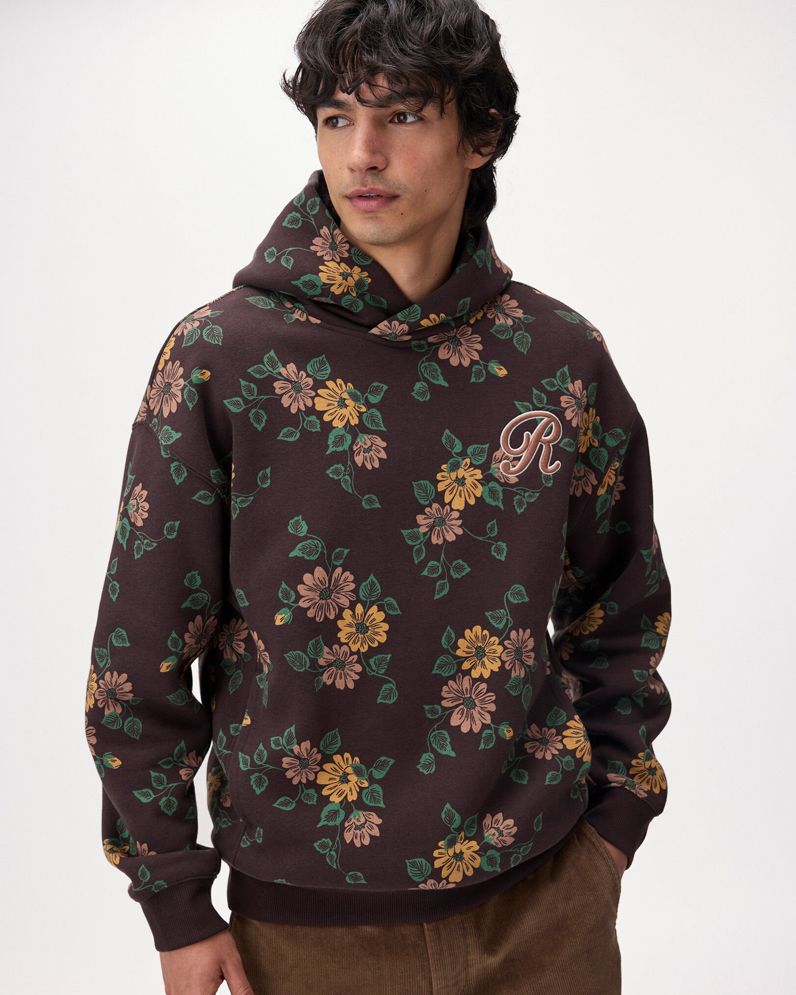 Floral Print Hoodie