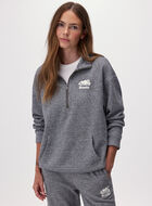Organic Cooper Relaxed Quarter Zip Stein