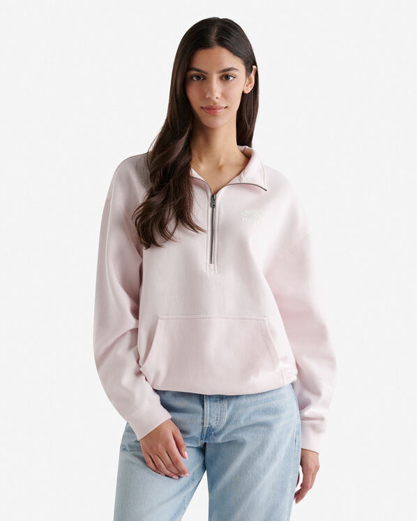 Organic Cooper Relaxed Half Zip Stein