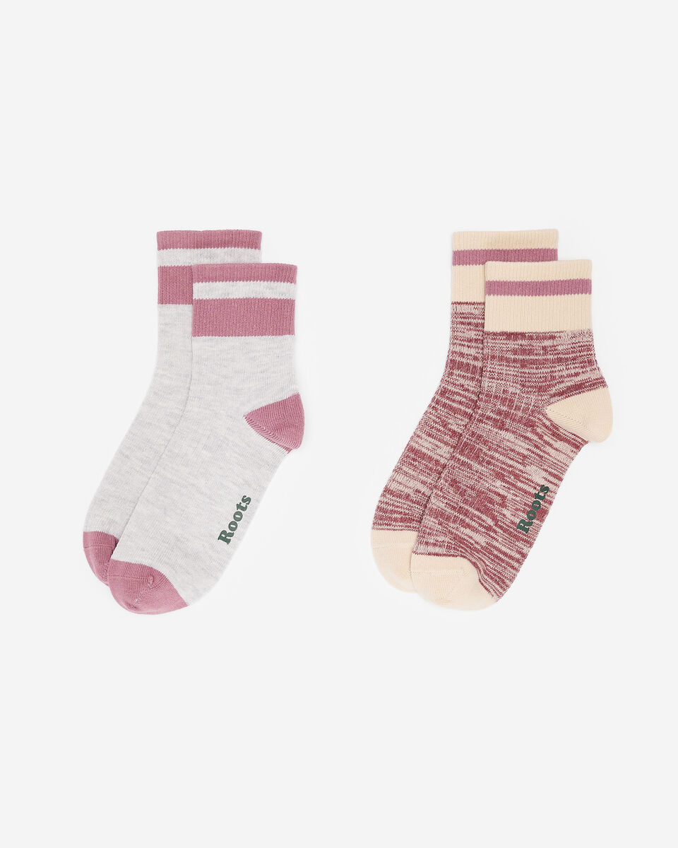 2 paires de socquettes en coton Cabane pour adultes 