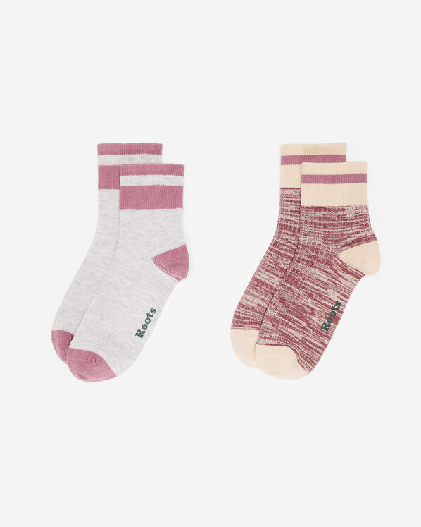 2 paires de socquettes en coton Cabane pour adultes 