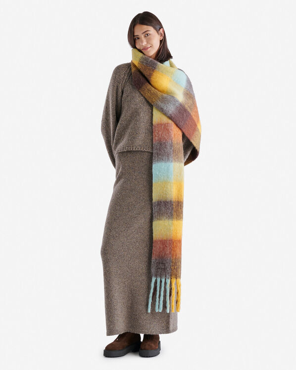 Relais Plaid Wool Blend Scarf