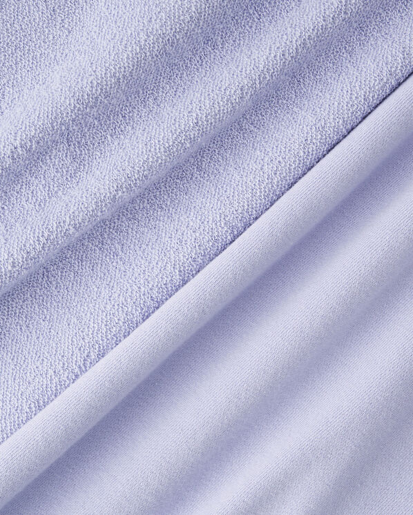 Chandail à col à glissière et manches courtes en coton bio Cooper