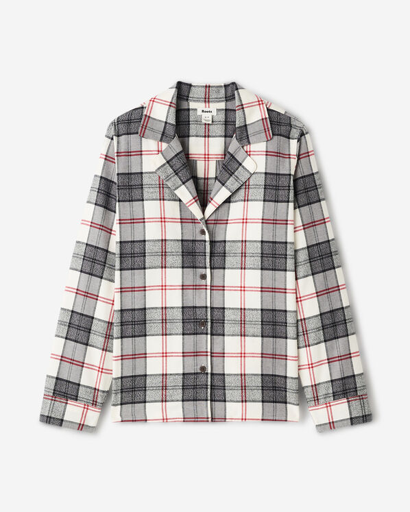 Womens Plaid Pajama Shirt