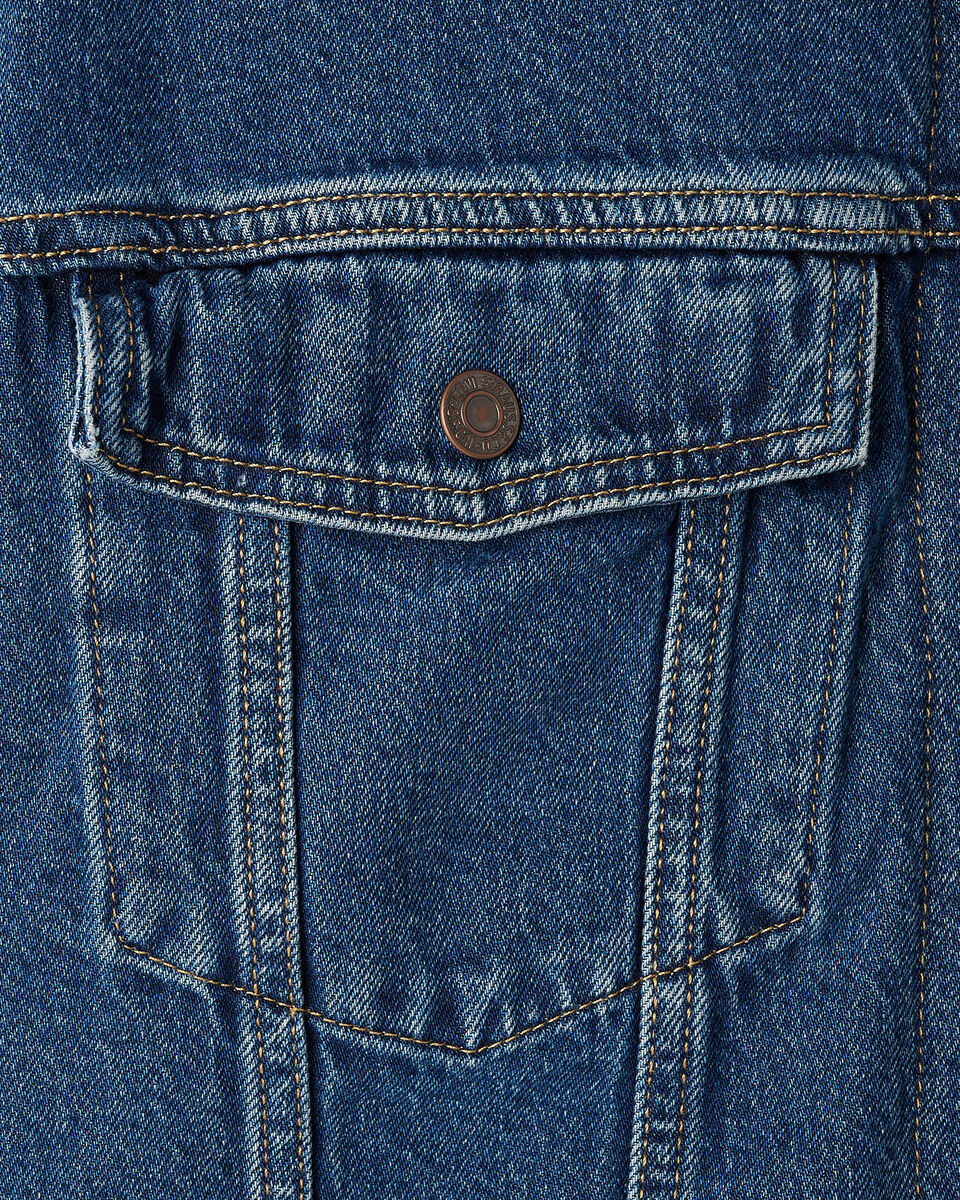 Levi's&reg;  Collarless Crop Womens Sherpa Trucker Jacket