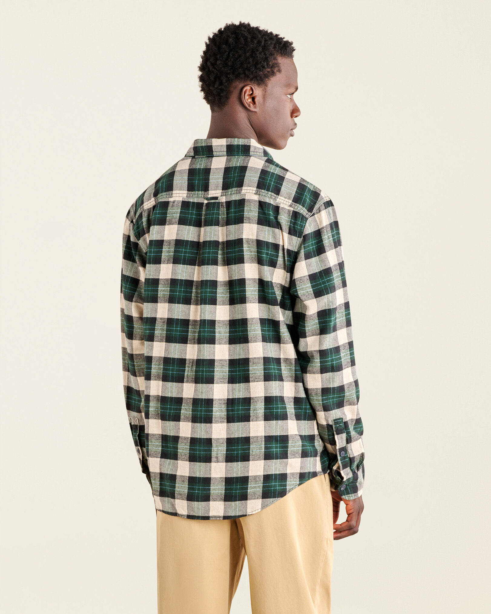 Flannel online and sweatshirt