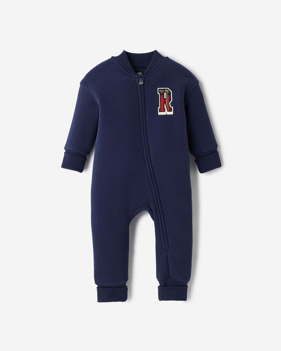 Barboteuse avec appliqu&eacute; &agrave; carreaux pour b&eacute;b&eacute;s 
