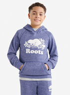 Chandail kangourou original &agrave; capuchon en jersey bouclette en coton bio pour enfants