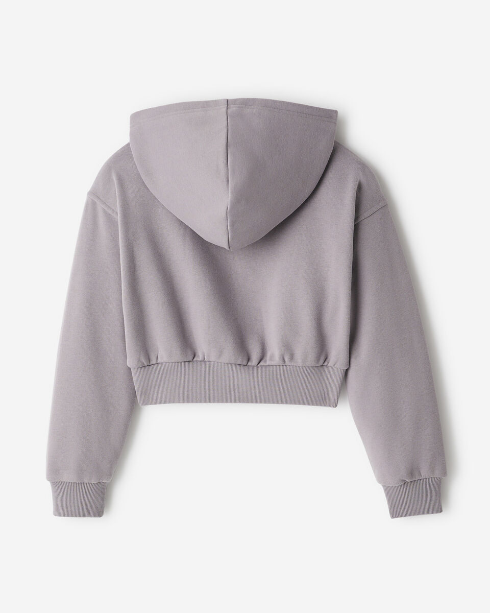 Girls Summer Cloud Cropped Bubble Full Zip Hoodie