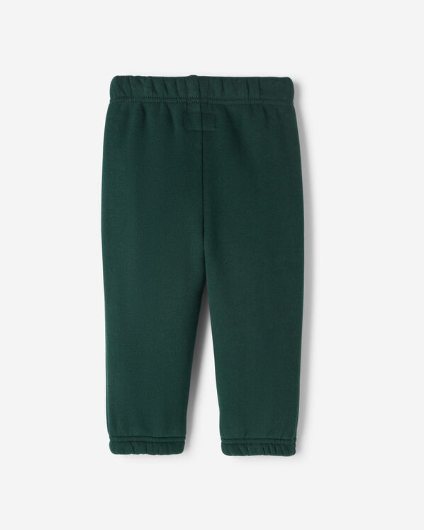 Pantalon en molleton avec appliqué à carreaux pour bébés Pantalon en molleton avec appliqué à carreaux pour bébés