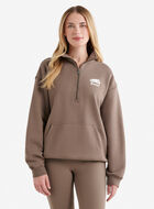 Chandail &agrave; col &agrave; glissi&egrave;re d&eacute;contract&eacute; en coton bio Cooper