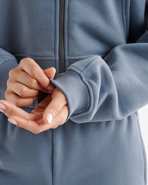 Summer Cloud Cropped Full Zip Hoodie