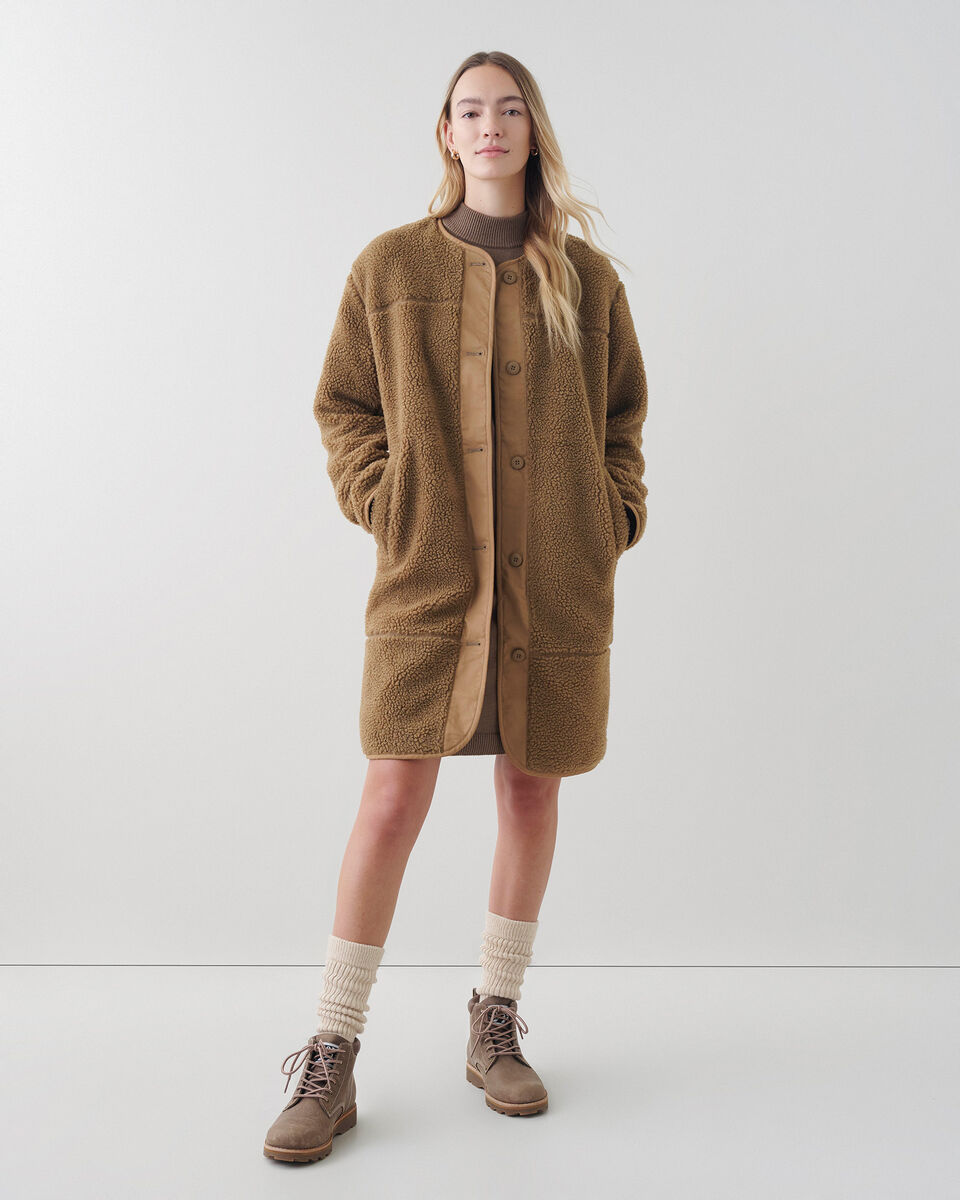 Roots Sherpa Longline Liner Jacket. 1