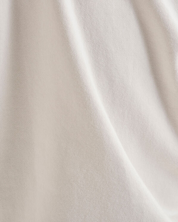 Chandail à col à glissière et manches courtes en coton bio Cooper