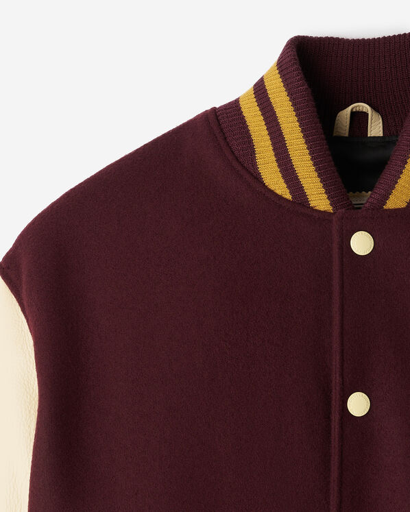 Blouson universitaire rétro pour homme