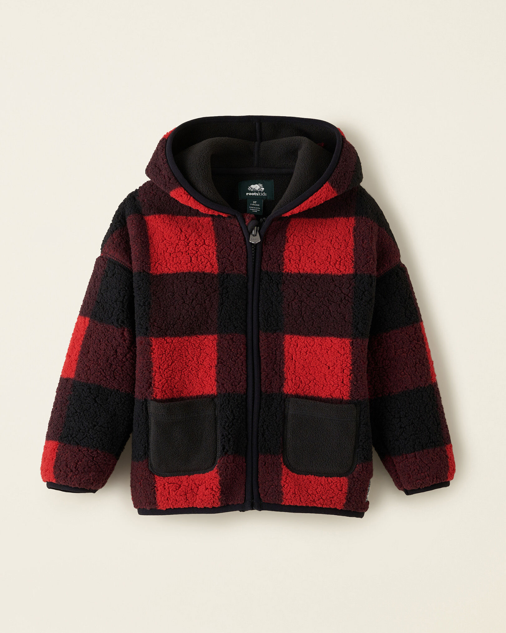Plaid store fleece sweater