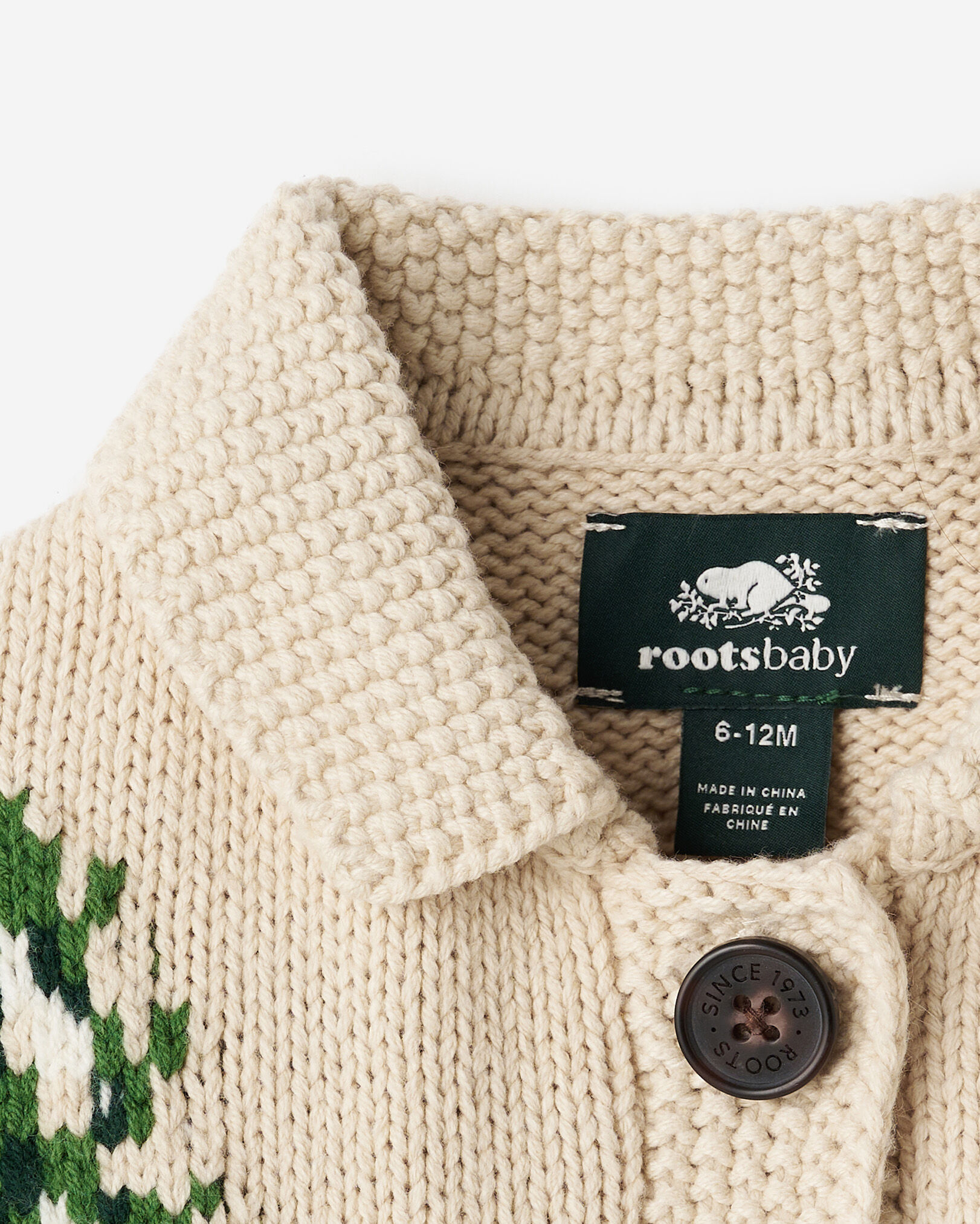 Baby Snowy Fox Cardigan