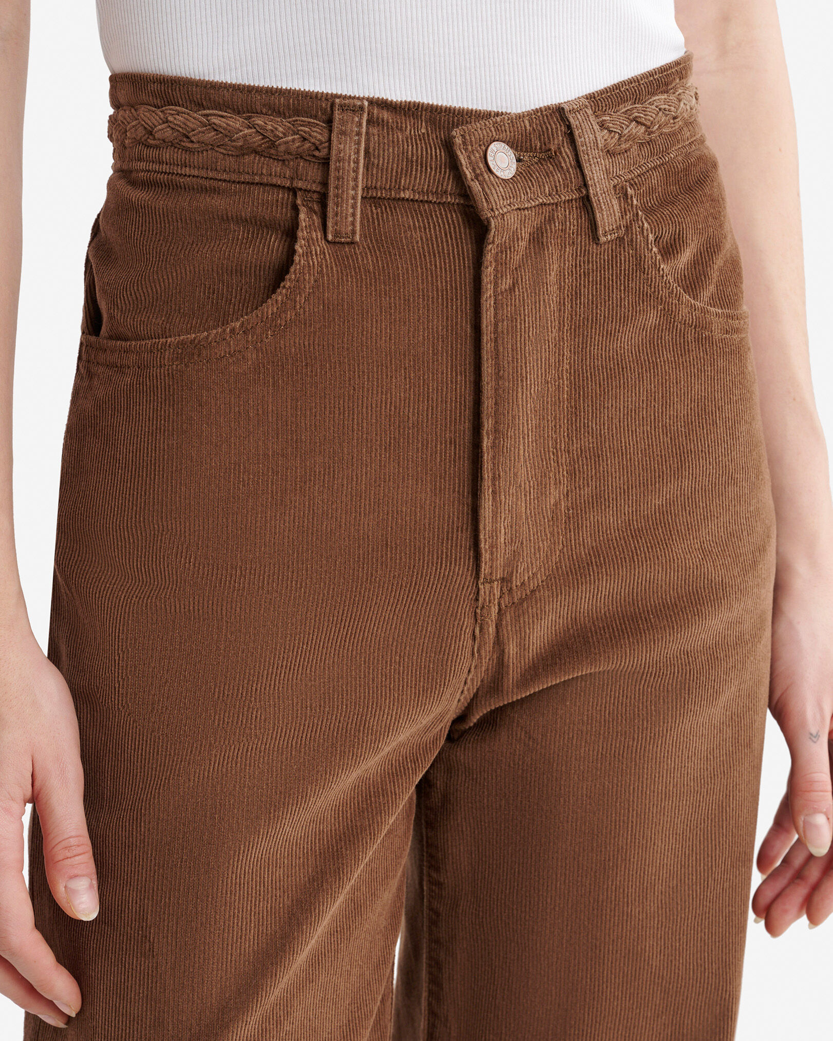 Levi's Ribcage Wide Leg Braided Womens Jeans