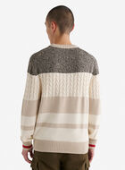 Cabin Relaxed Striped Crew Sweater