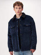 Manteau en velours c&ocirc;tel&eacute; et mouton molletonn&eacute;