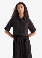 Chemise à manches courtes en gaze de coton Isla