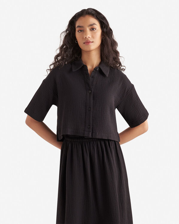 Isla Cotton Gauze Short Sleeve Shirt