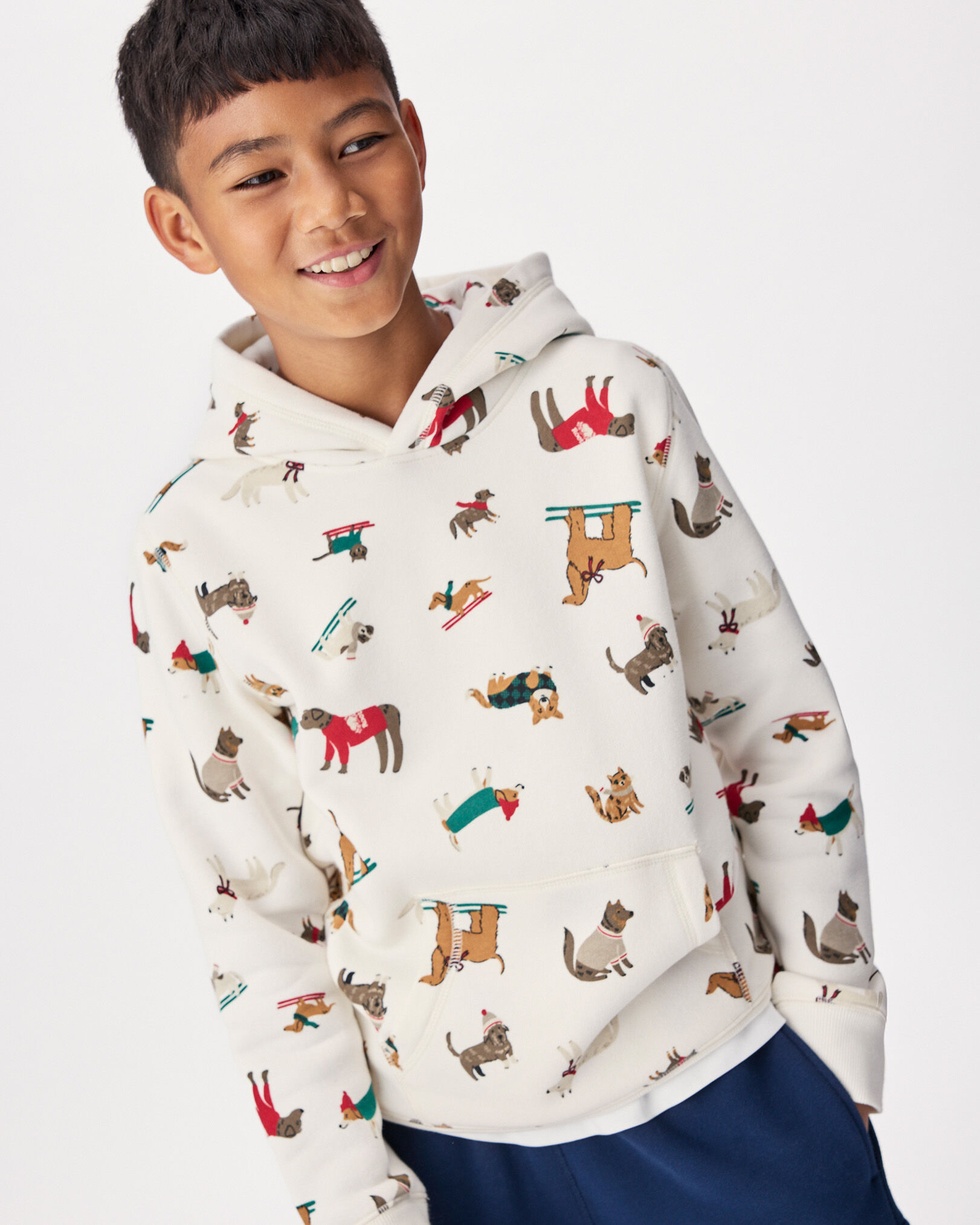 Kids Cooper Holiday Kanga Hoodie