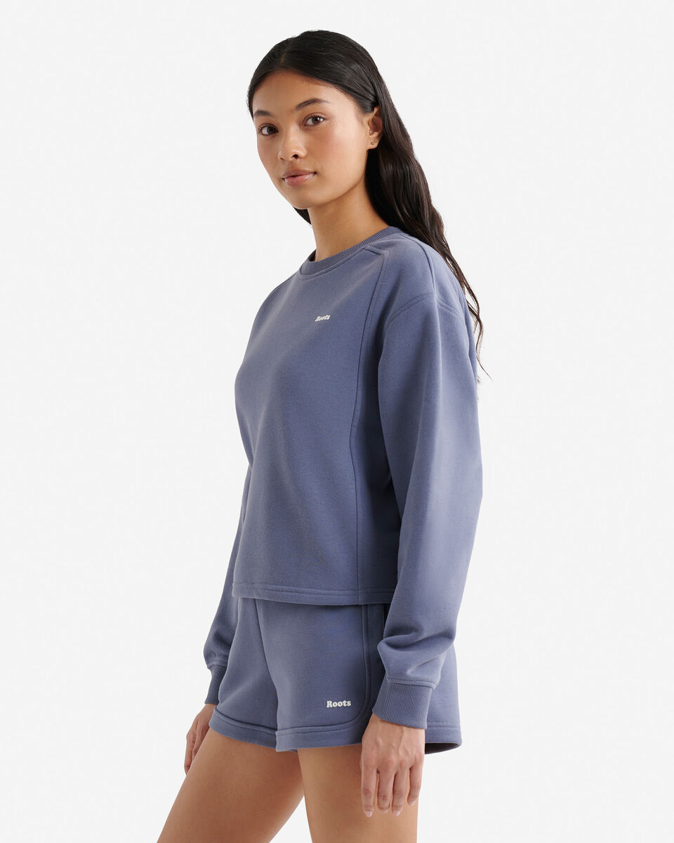 Chandail &agrave; col rond en molleton estival Nuage