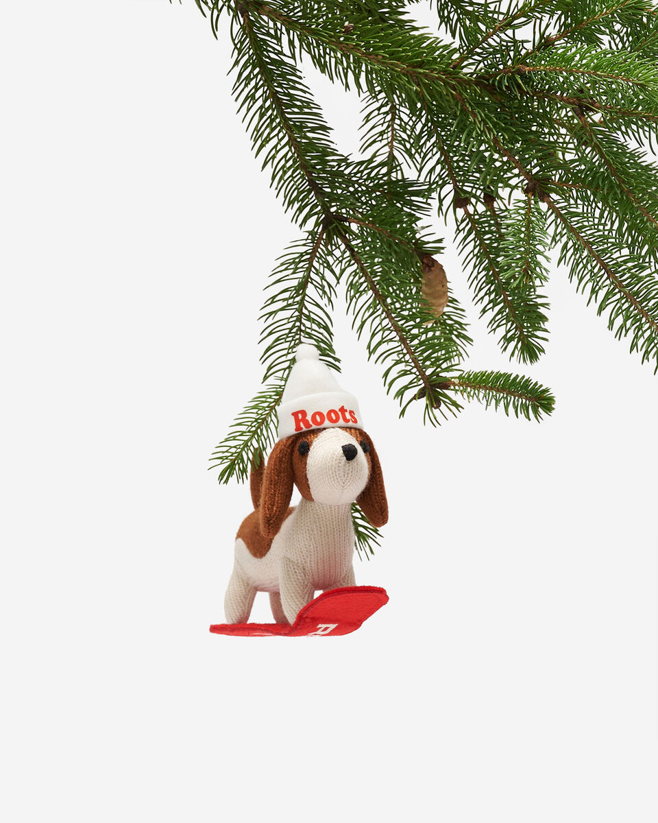 Snowboard Beagle Ornament