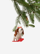 Snowboard Beagle Ornament