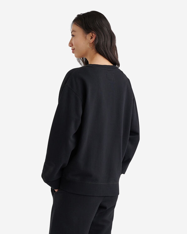 Chandail ample à col rond en molleton de coton bio Cooper