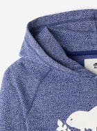 Chandail kangourou original &agrave; capuchon en jersey bouclette en coton bio pour enfants