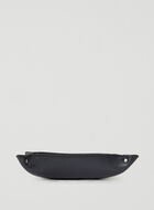 Large Leather Tray Metallic