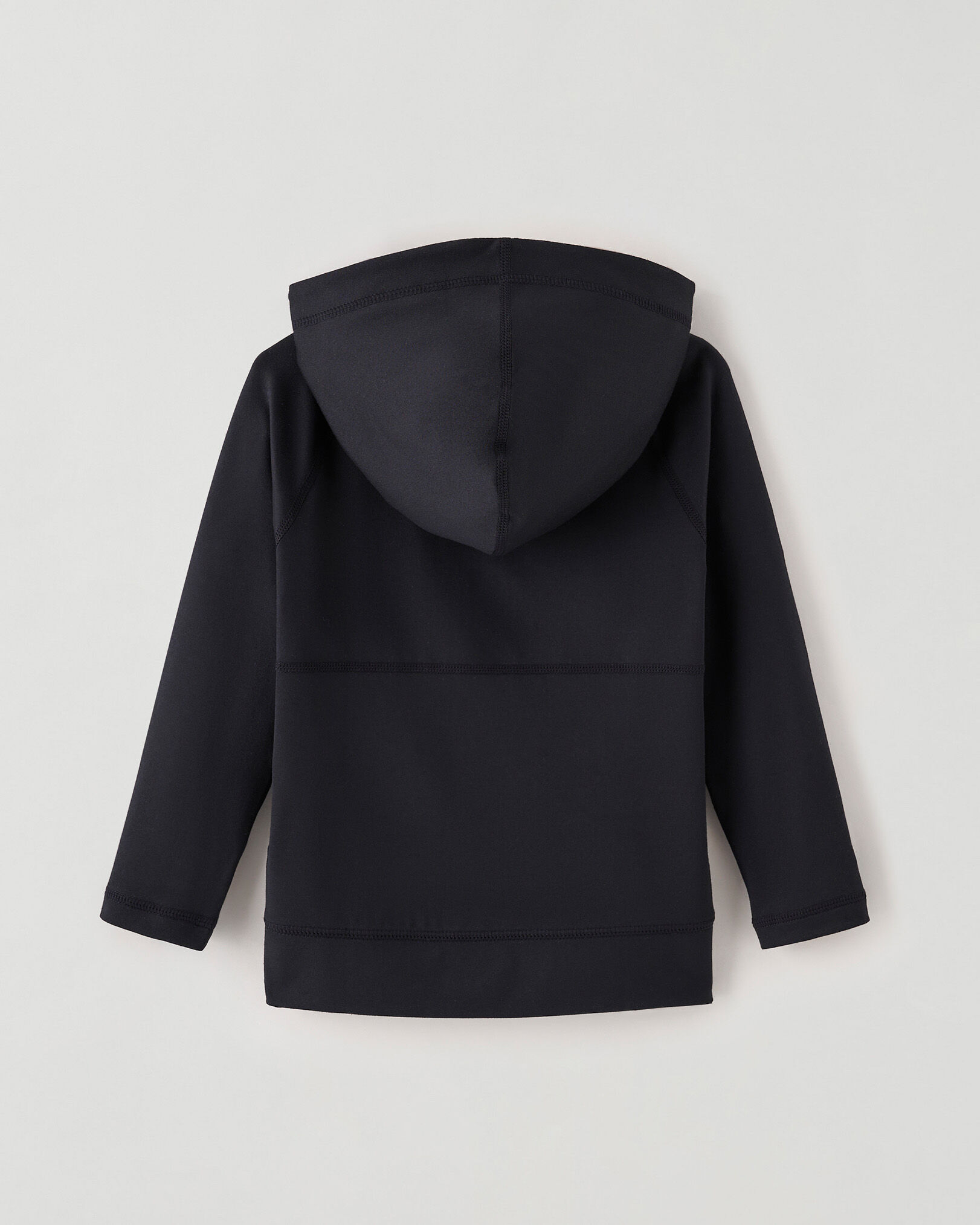 Girls black zip up top