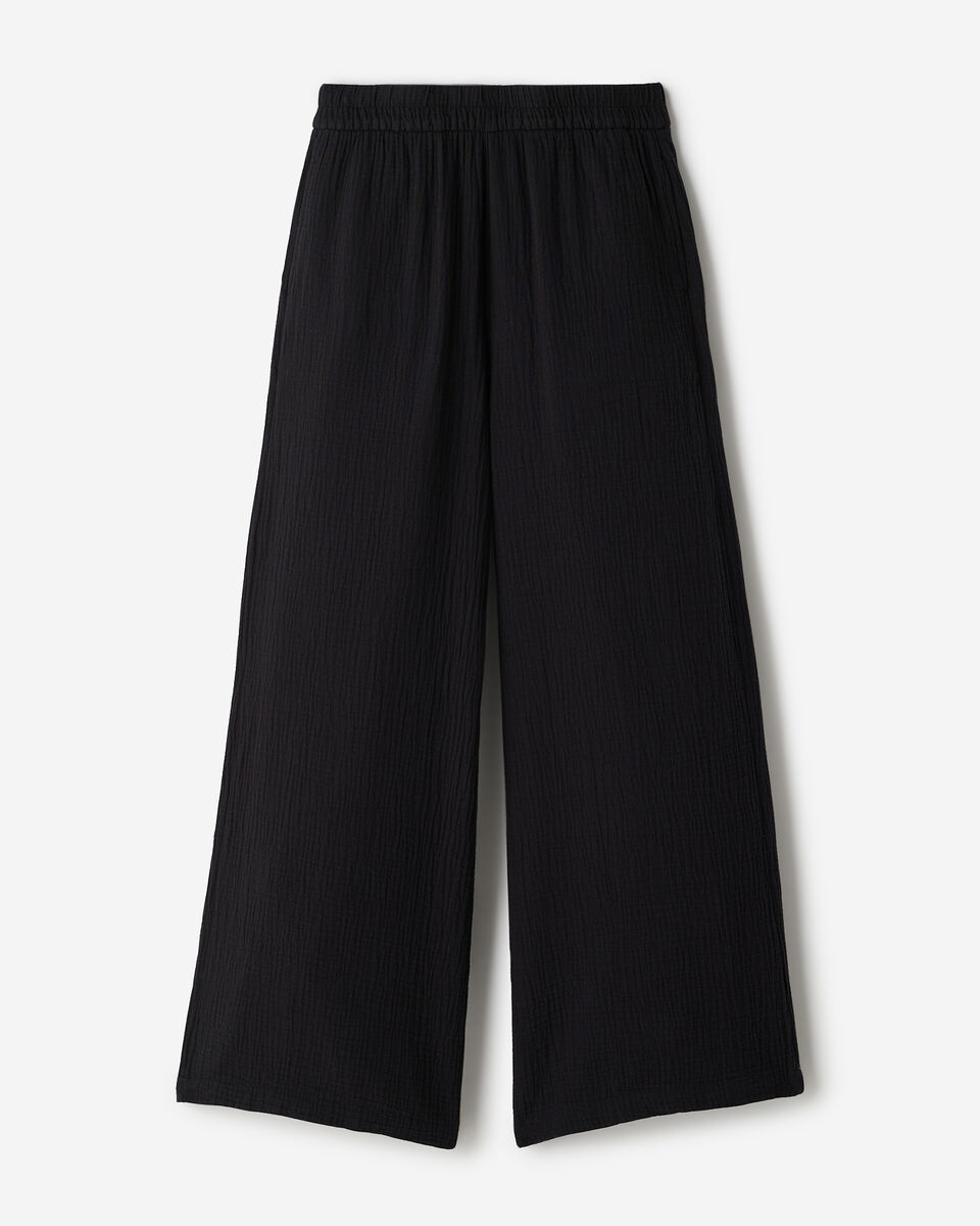 Isla Cotton Gauze Wide Leg Pant